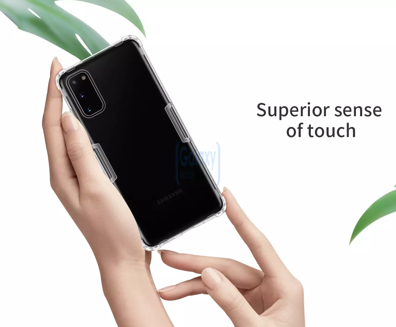 Чехол бампер Nillkin TPU Nature для Samsung Galaxy S20 Plus White (Белый)