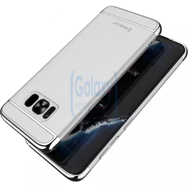 Чехол бампер Ipaky Electroplating Series для Samsung Galaxy S8 Silver (Серебро)