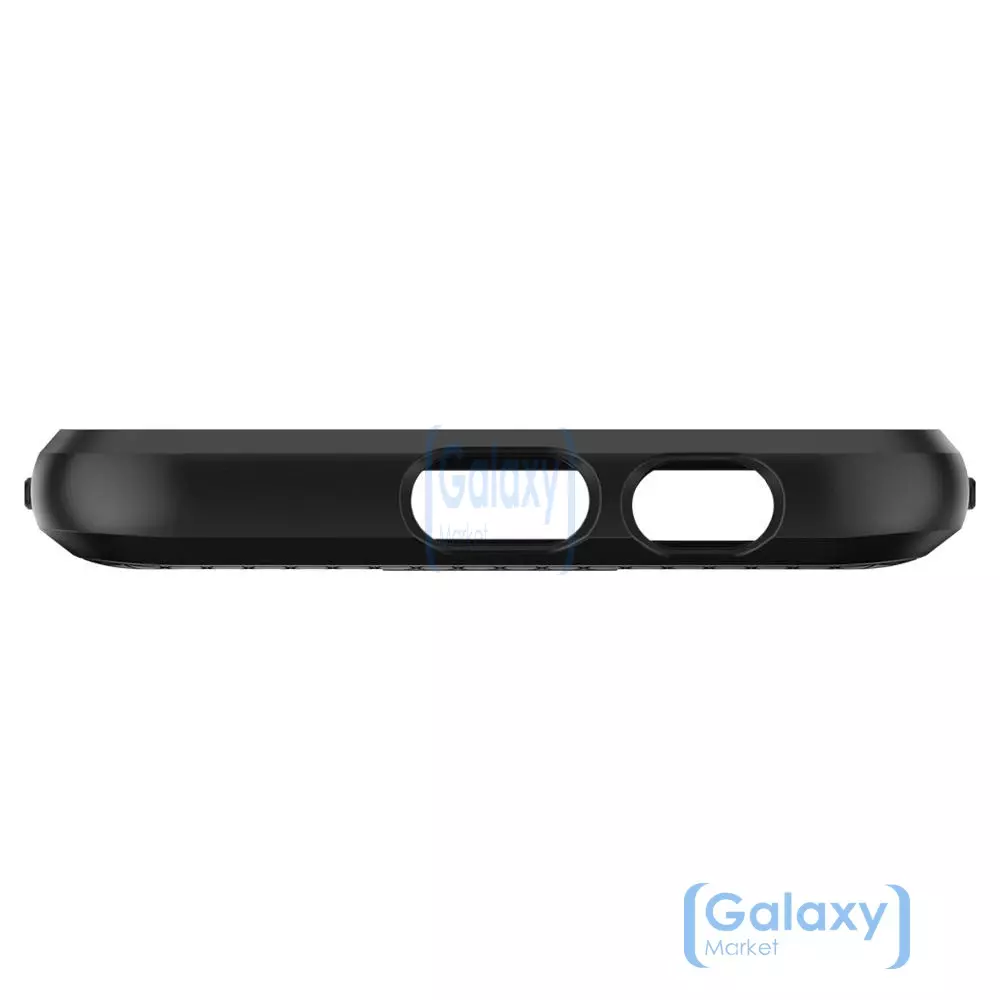 Чехол бампер Spigen Case Liquid Air Armor для Samsung Galaxy A6 2018 Black (Черный)