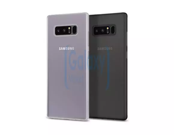 Чехол бампер Spigen Case AirSkin Series для Samsung Galaxy Note 8 N950 Soft Clear (Прозрачный)