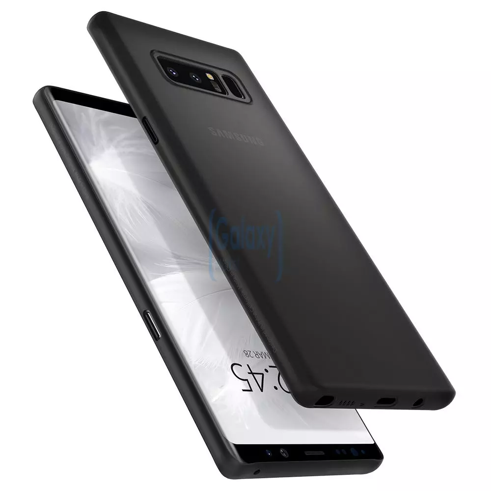 Чехол бампер Spigen Case AirSkin Series для Samsung Galaxy Note 8 N950 Black (Черный)