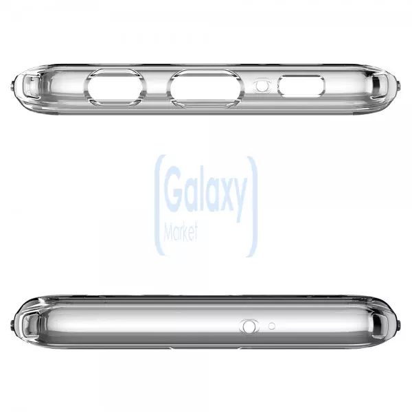 Чехол бампер Spigen Case Crystal Hybrid Series для Samsung Galaxy S10 Plus Crystal Clear (Прозрачный)