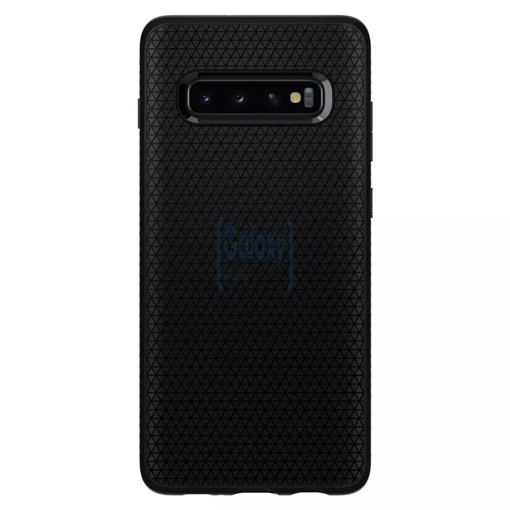 Чехол бампер Spigen Case Liquid Armor Series для Samsung Galaxy S10 Plus Black (Черный)