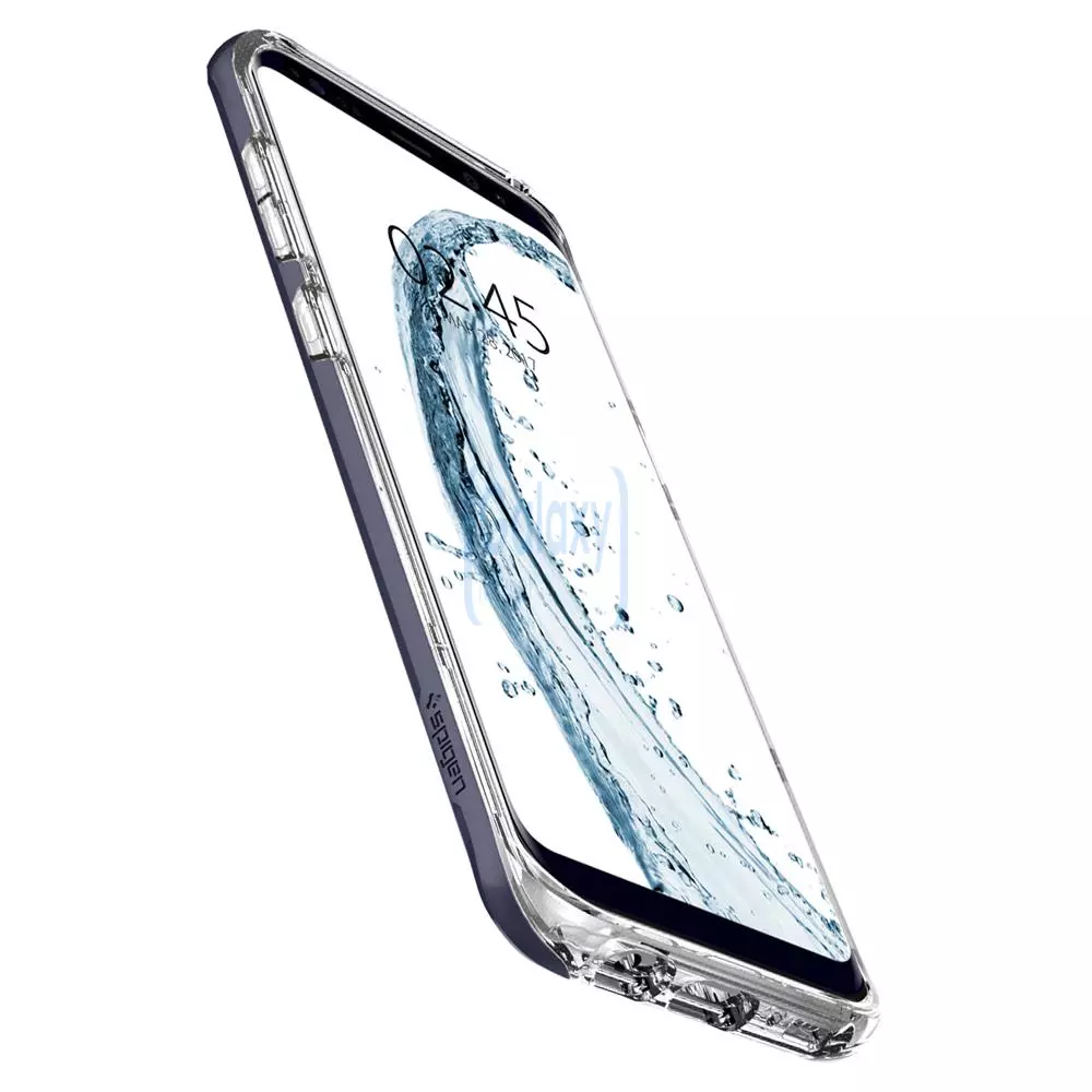 Чехол бампер Spigen Case Neo Hybrid Crystal для Samsung Galaxy S8 Plus Orchid Gray (Орхидейный Серый)