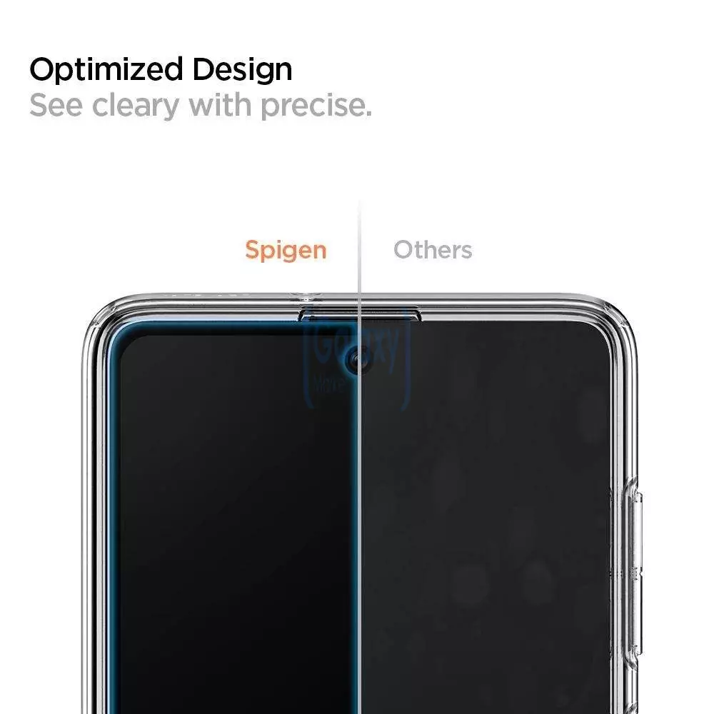 Защитное Стекло Spigen Glas.tR Slim FC для Samsung Galaxy A51 Black (Черный) AGL01131