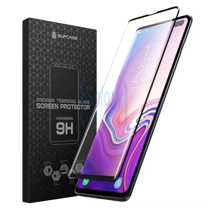 Защитное стекло Supcase 3D Full Cover Tempered Glass Screen Protector 9H для Samsung Galaxy S10 Black (Черный) Защитное стекло Supcase 3D Full Cover Tempered Glass Screen Protector 9H для Samsung Galaxy S10 Black (Черный)
