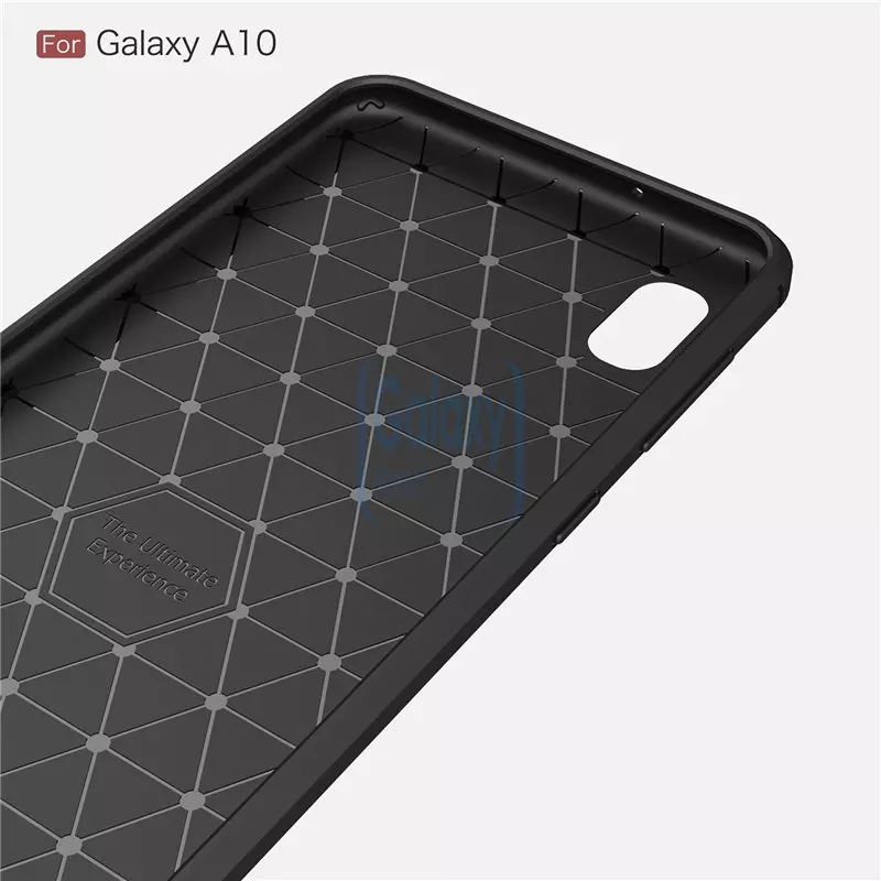 Чехол бампер Ipaky Carbon Fiber для Samsung Galaxy A10 Black (Черный)