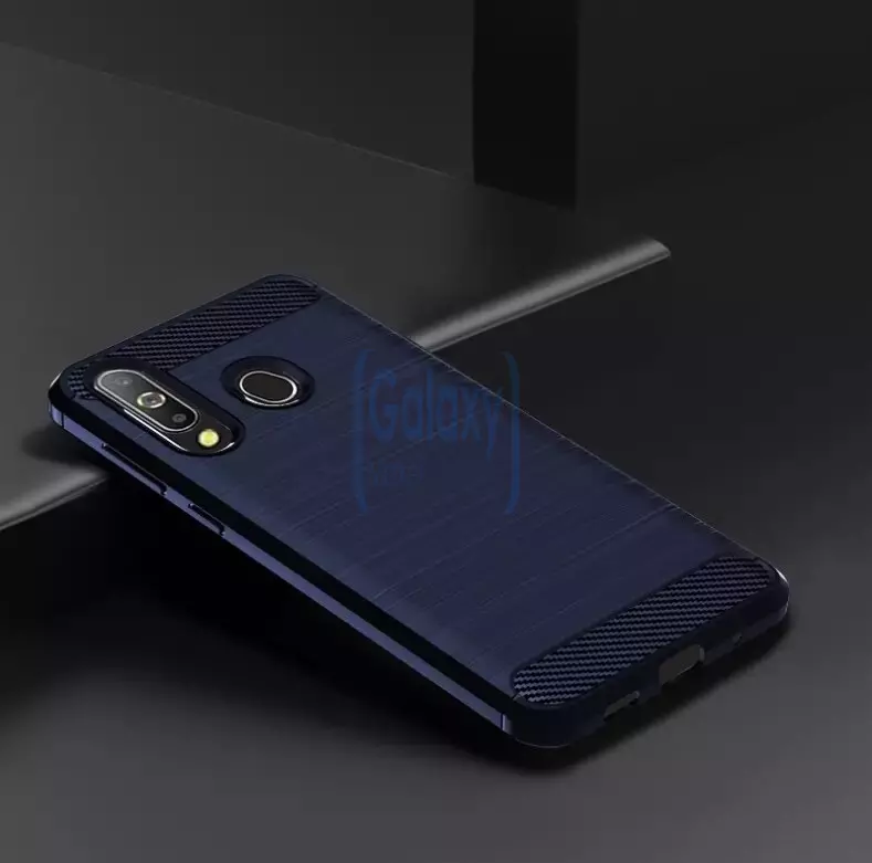 Чехол бампер Ipaky Carbon Fiber для Samsung Galaxy M30 Black (Черный)
