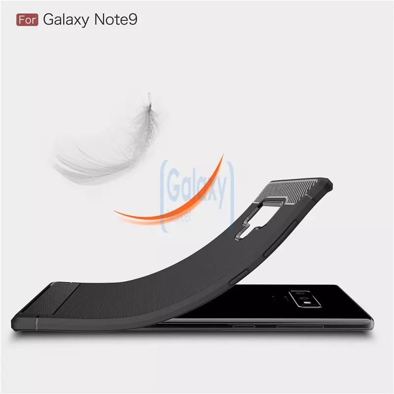 Чехол бампер Ipaky Carbon Fiber для Samsung Galaxy Note 9 Black (Черный)