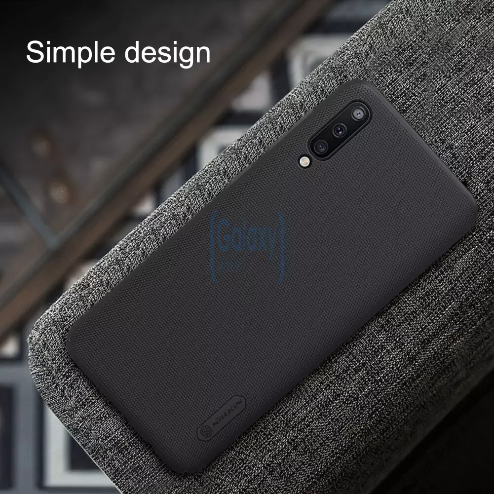 Чехол бампер Nillkin Super Frosted Shield для Samsung Galaxy A50 White (Белый)