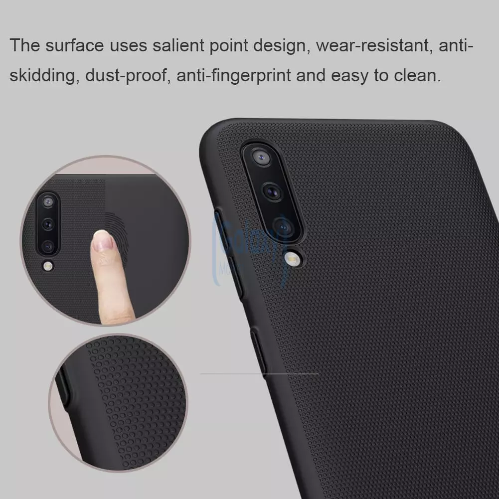 Чехол бампер Nillkin Super Frosted Shield для Samsung Galaxy A50 White (Белый)