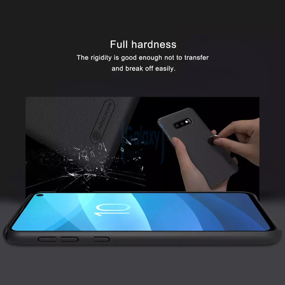 Чехол бампер Nillkin Super Frosted Shield для Samsung Galaxy S10e Blue (Синий)