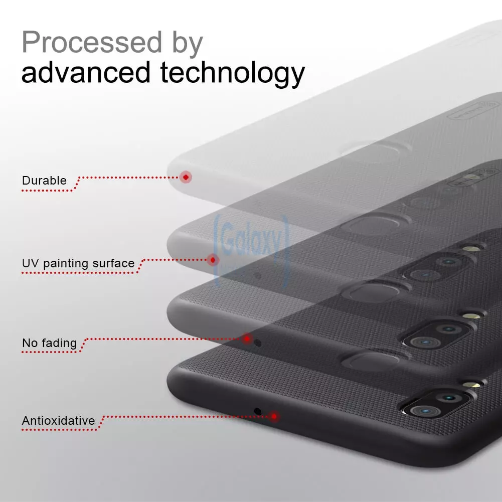 Чехол бампер Nillkin Super Frosted Shield для Samsung Galaxy J4 Plus Gold (Золотой)