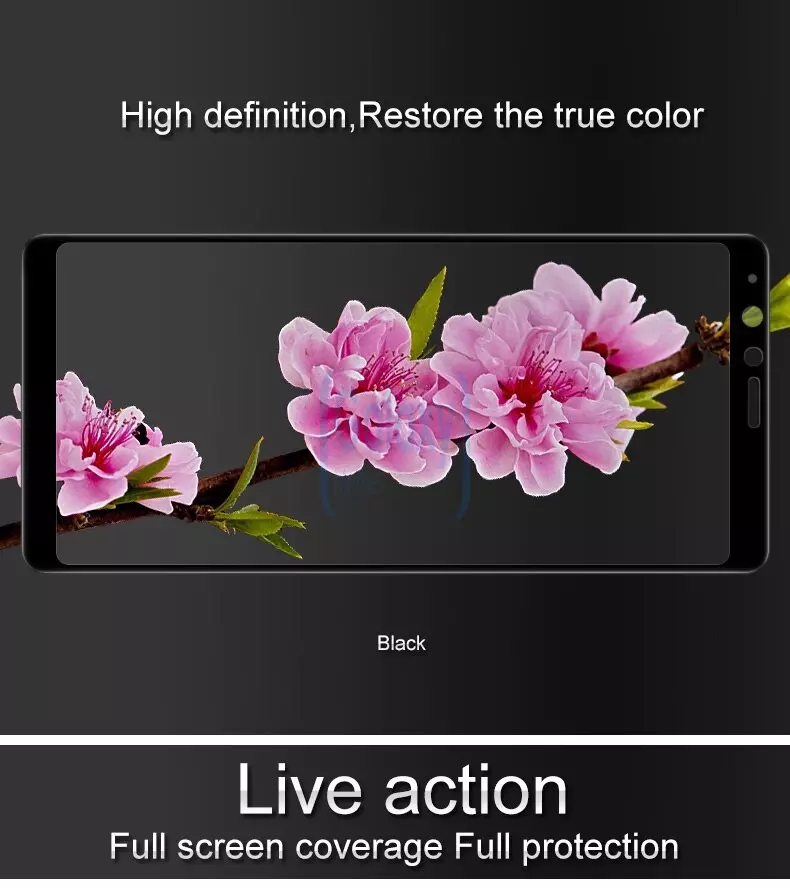 Защитное стекло Imak Full Cover Glass для Samsung Galaxy A8 Star Black (Черный)