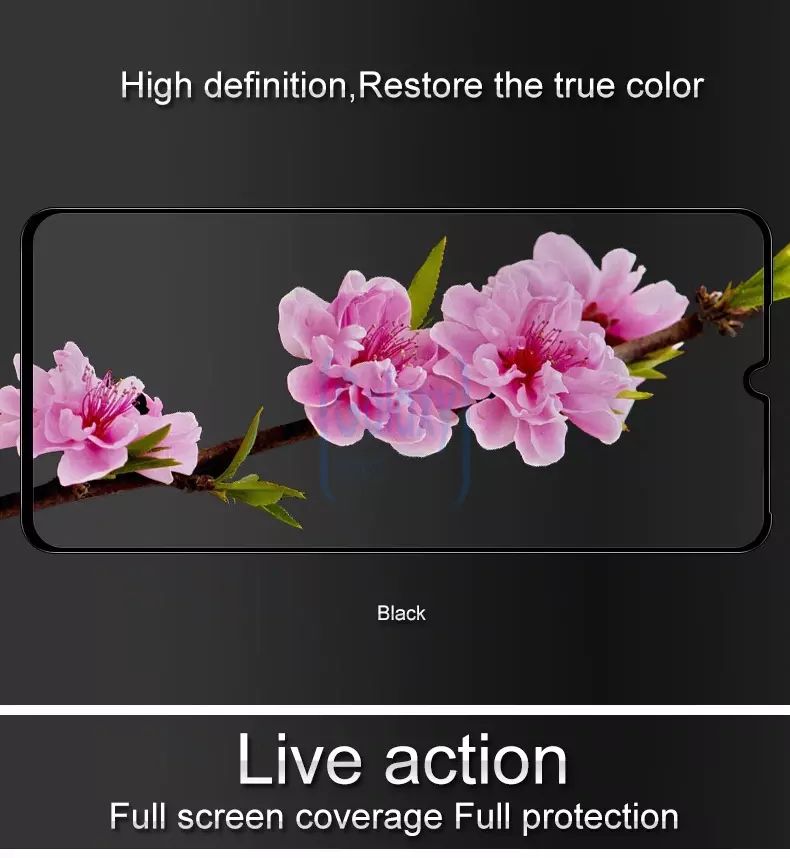 Защитное стекло Imak Full Cover Glass для Samsung Galaxy A20 Black (Черный)
