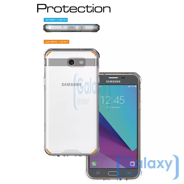 Чехол бампер Anomaly Fusion Case для Samsung Galaxy J3 2017 Clear (Прозрачный)