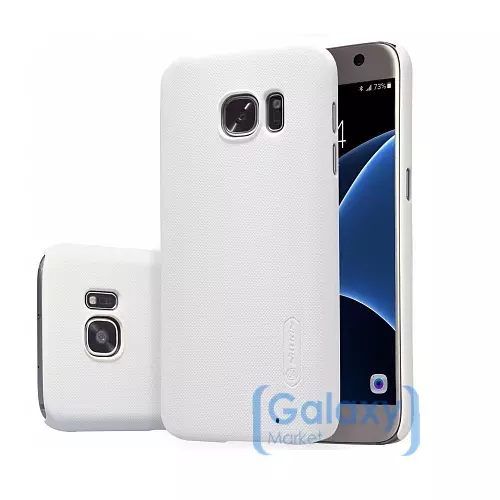 Чехол бампер Nillkin Super Frosted Shield для Samsung Galaxy S7 G930F White (Белый)