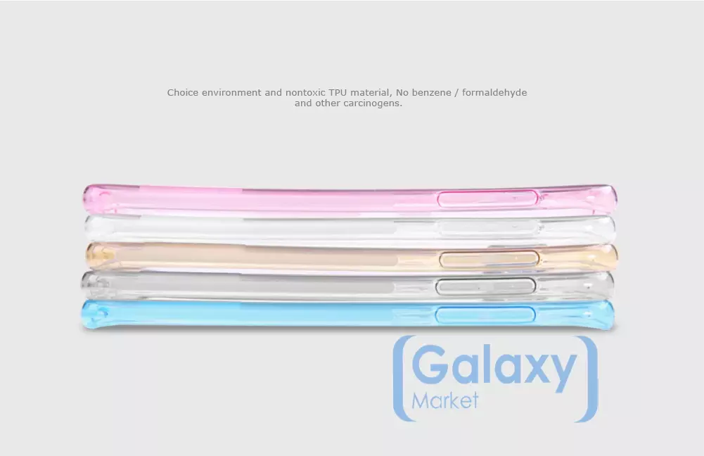 Чехол бампер Nillkin TPU Nature Case для Samsung Galaxy S7 G930F Pink (Розовый)