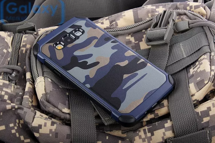 Чехол бампер NX Case Camouflage Series для Samsung Galaxy A8 Blue (Синий)